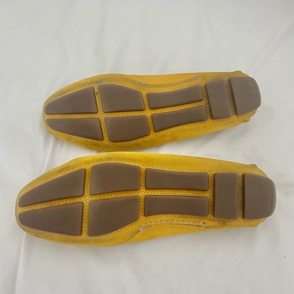 Prada Yellow Leather Slip on Loafers - Picture 5 of 5